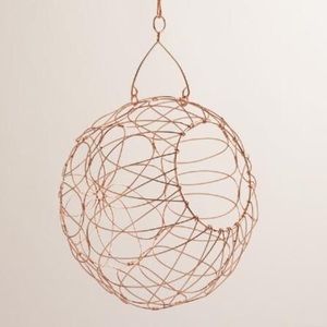 Woven Orb Hanging Basket